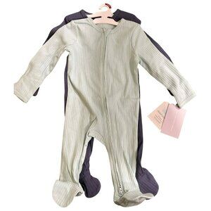 Cloud Island 2-Pack Sleep N Plays 3-6M 2-Way Zipper One Piece NWT